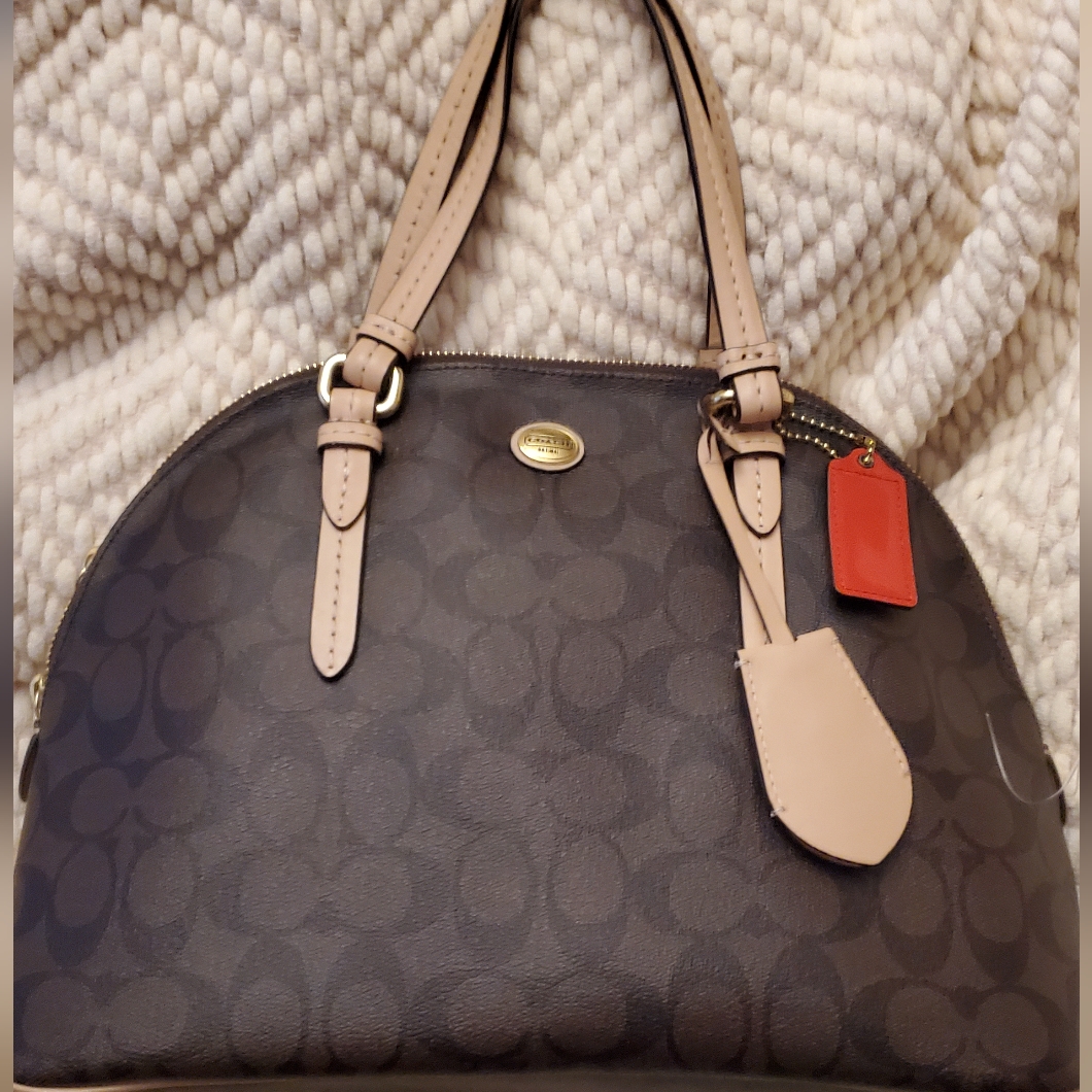 Coach Signature Canvas Peyton Satchel